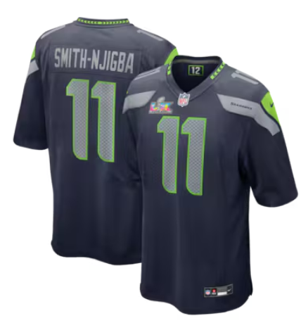 Jaxon Smith-Njigba, Seattle Seahawks Nike Super Bowl LX Patch Ga